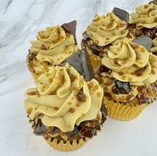 Load image into Gallery viewer, Bonfire Toffee Cupcakes (Flavour of the Month)