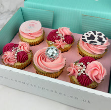 Load image into Gallery viewer, Disco Cowgirl Cupcakes