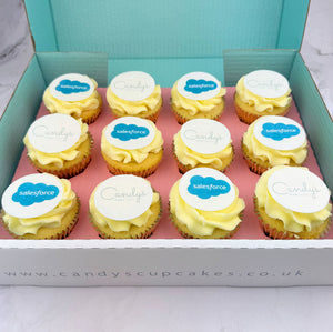 Fully Branded Double Logo Cupcakes (Vegan)