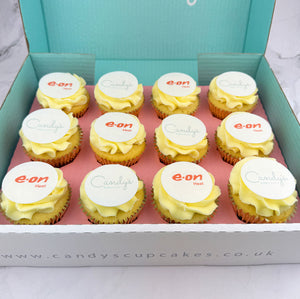 Fully Branded Double Logo Cupcakes (Vegan)