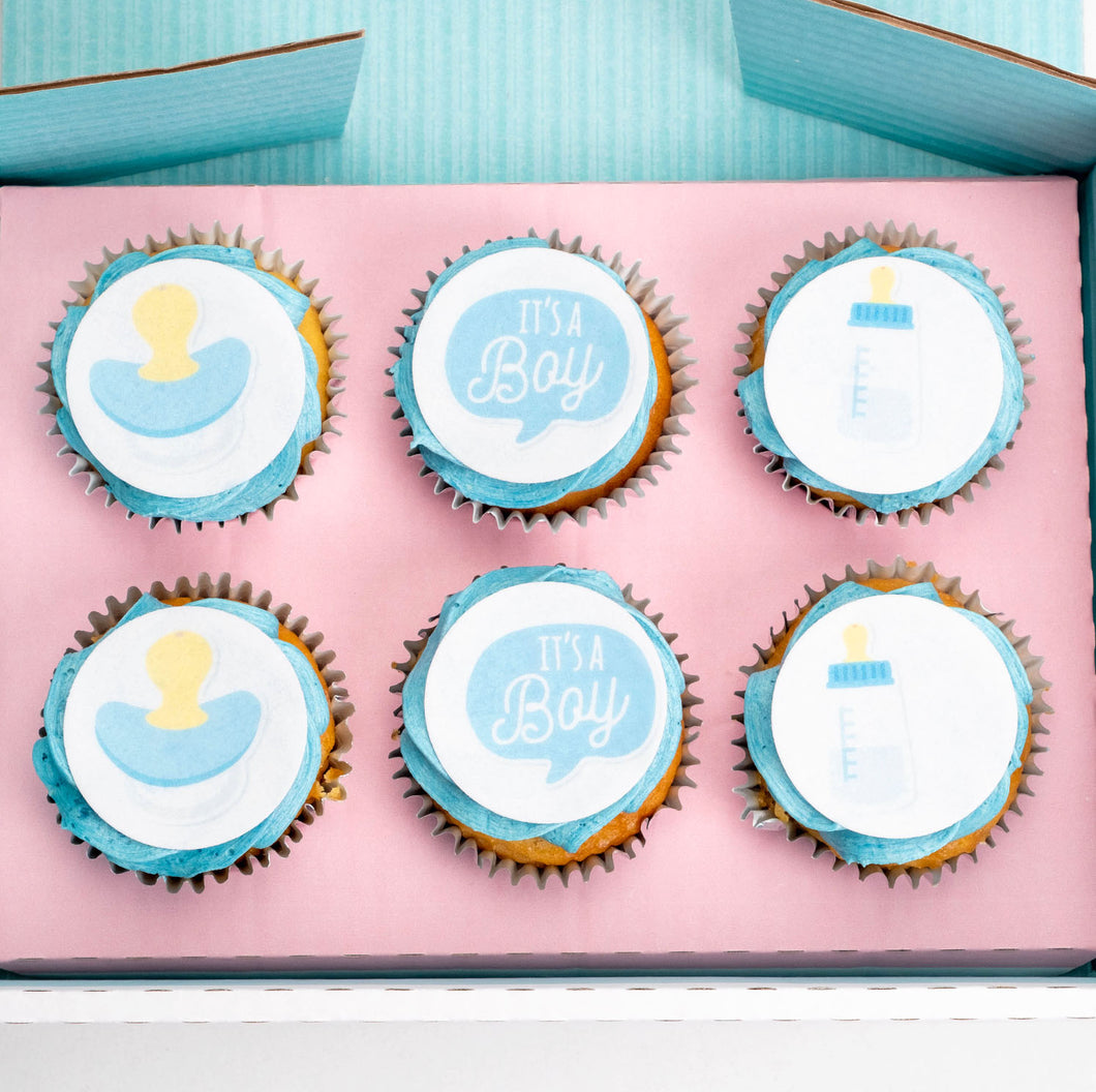 Free-From: Baby Boy - Baby Shower Cupcakes