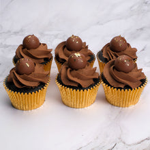 Load image into Gallery viewer, Gold Leaf Lindt Truffle Cupcakes