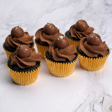 Load image into Gallery viewer, Gold Leaf Lindt Truffle Cupcakes