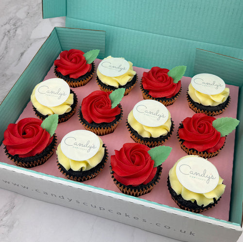 Valentine's Half Branded Logo Cupcakes