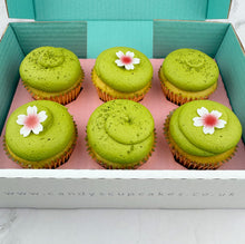 Load image into Gallery viewer, Matcha &amp; White Chocolate Cupcakes (Flavour of the Month)