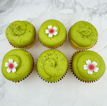 Load image into Gallery viewer, Matcha &amp; White Chocolate Cupcakes (Flavour of the Month)