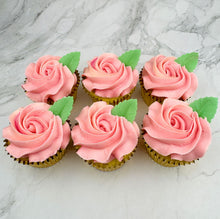 Load image into Gallery viewer, Mother&#39;s Day Pink Roses Cupcakes