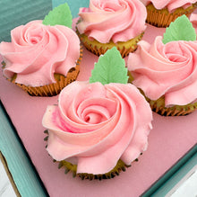 Load image into Gallery viewer, Mother&#39;s Day Pink Roses Cupcakes