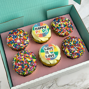 Pride "Love is Love" Cupcakes