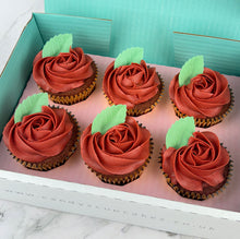 Load image into Gallery viewer, Box of Red Roses Cupcakes