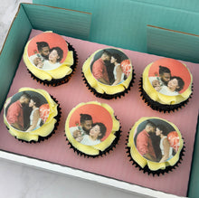 Load image into Gallery viewer, Valentine&#39;s Double Photo Upload Cupcakes