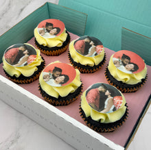 Load image into Gallery viewer, Valentine&#39;s Double Photo Upload Cupcakes