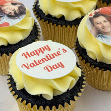 Load image into Gallery viewer, Valentine&#39;s Photo Upload Cupcakes