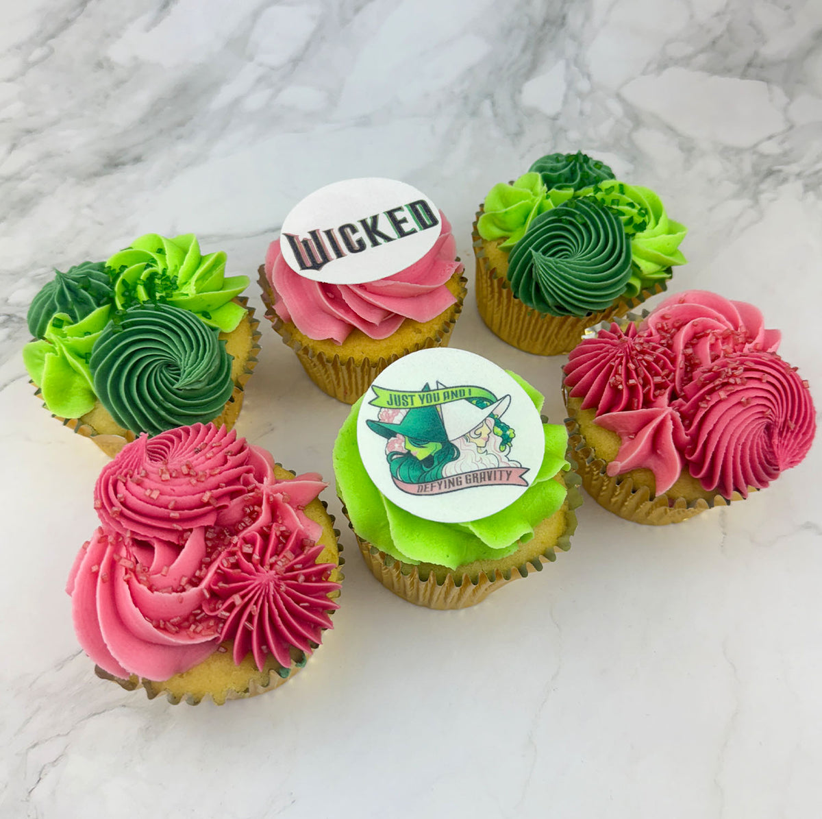 Wicked Cupcakes | Elphaba & Glinda Cupcakes – Candy's Cupcakes