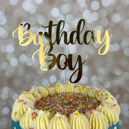 Birthday Boy Cake Topper | Candy's Cupcakes