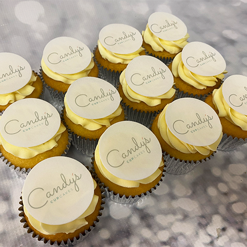 Fully Branded Logo Cupcakes (Free-From) | Candy's Cupcakes