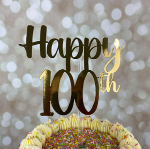 Happy 100th Cake Topper